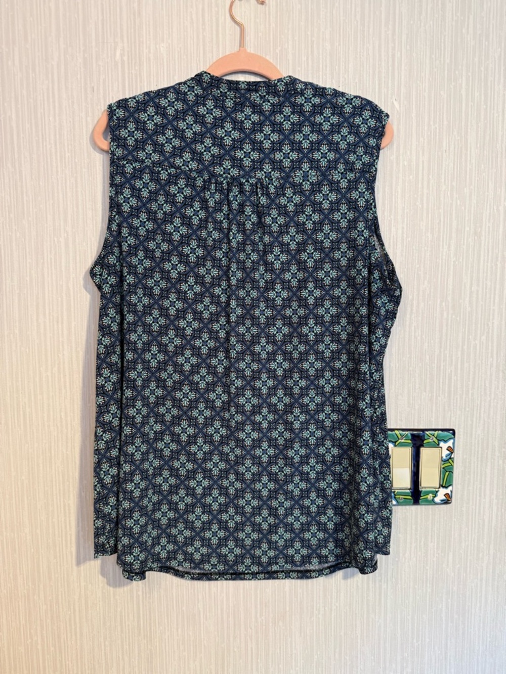 Westport Blues Pattern Soft Blouse - Picture 5 of 5